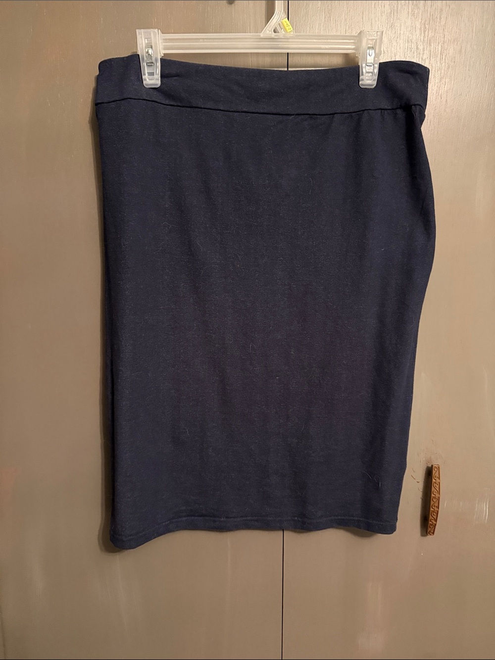 Classic Navy Pencil Skirt - Women